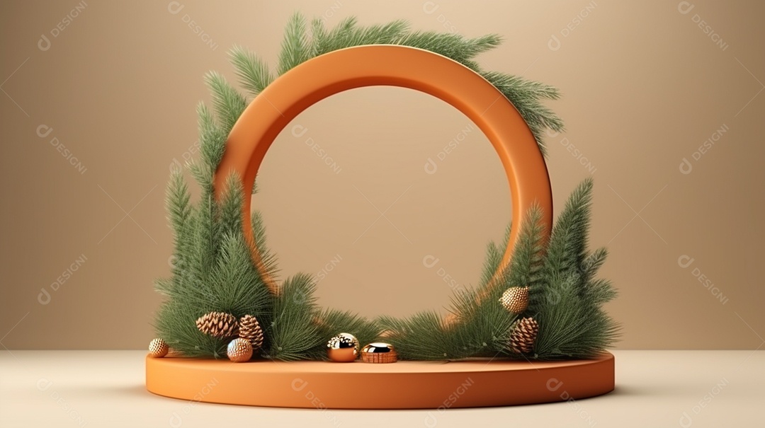 Exibição de pódio 3D