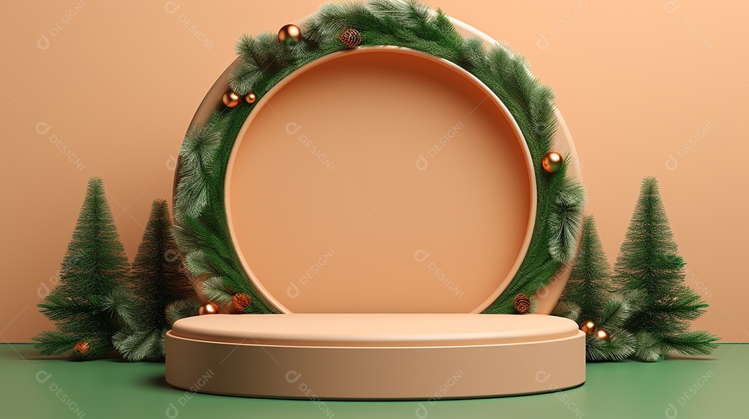 Exibição de pódio 3D