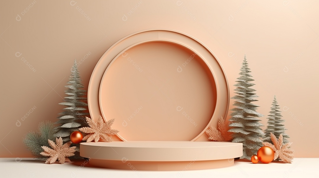 Exibição de pódio 3D