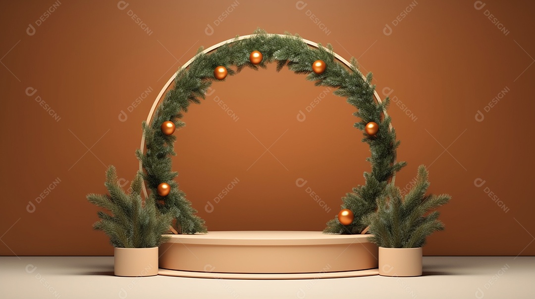 Exibição de pódio 3D