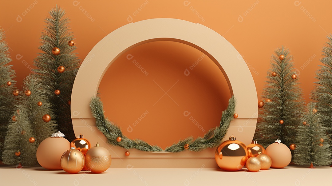 Exibição de pódio 3D