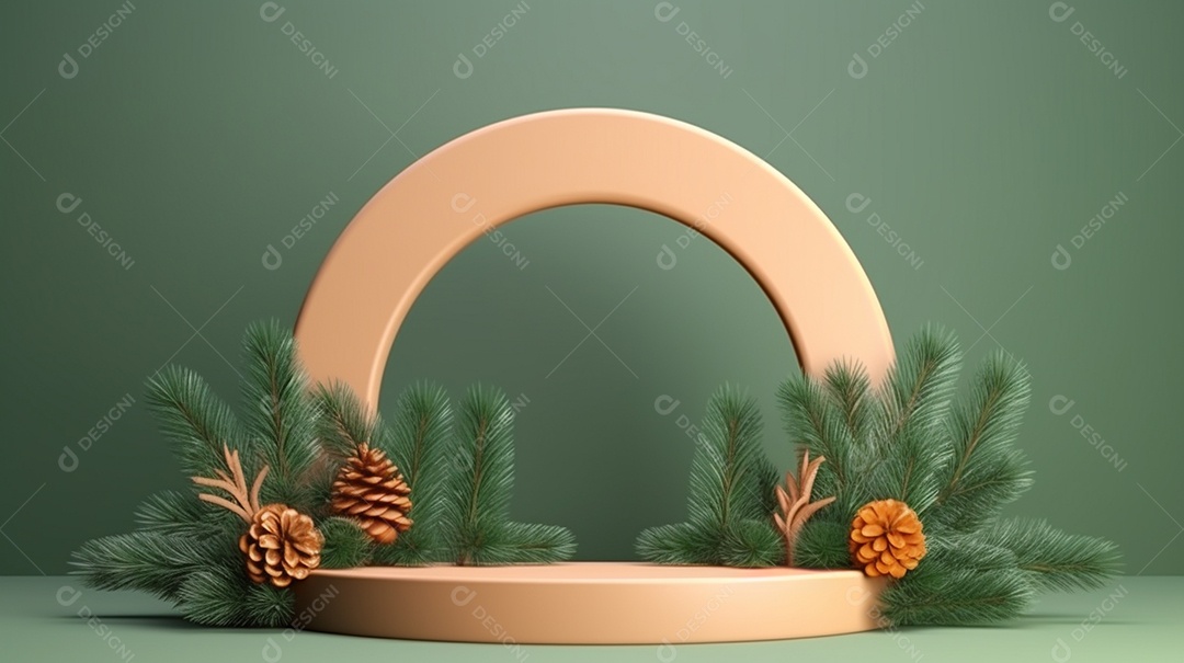 Exibição de pódio 3D