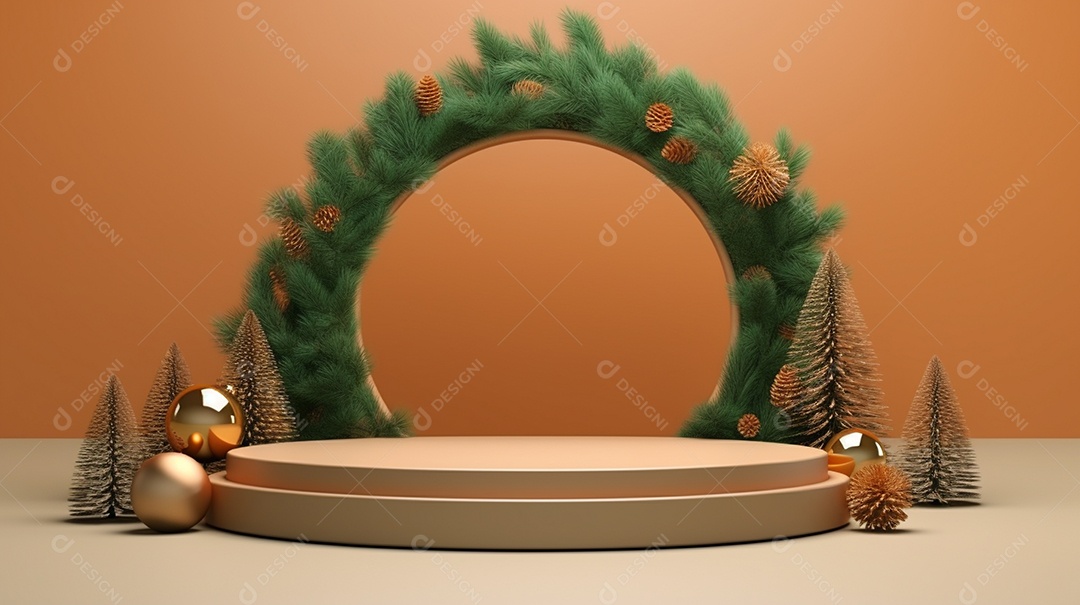 Exibição de pódio 3D