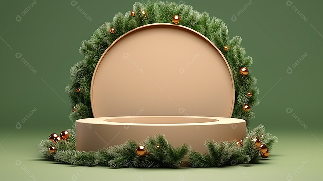 Exibição de pódio 3D