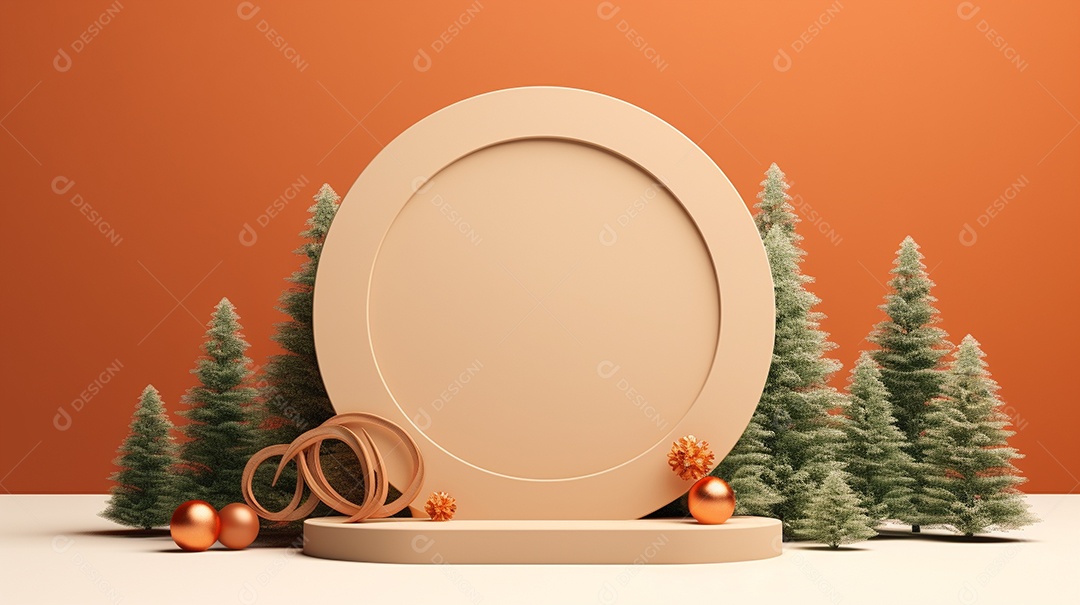 Exibição de pódio 3D