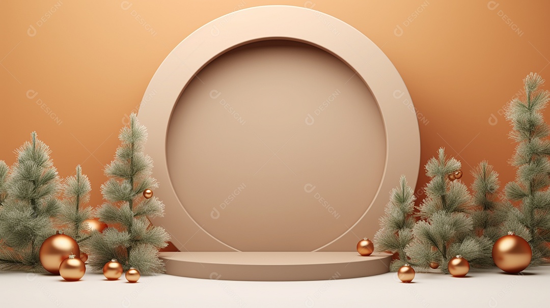 Exibição de pódio 3D