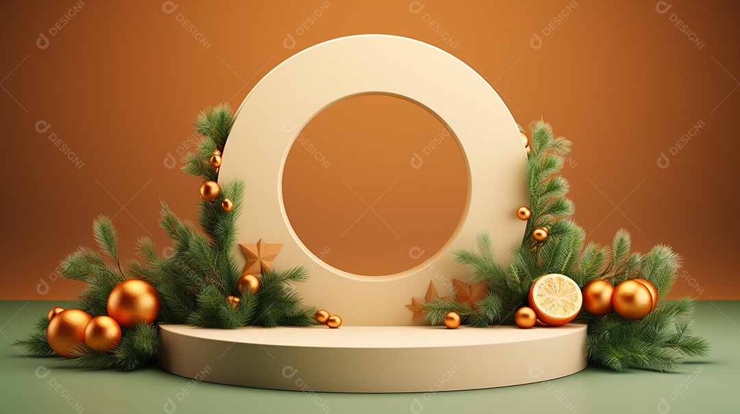 Exibição de pódio 3D