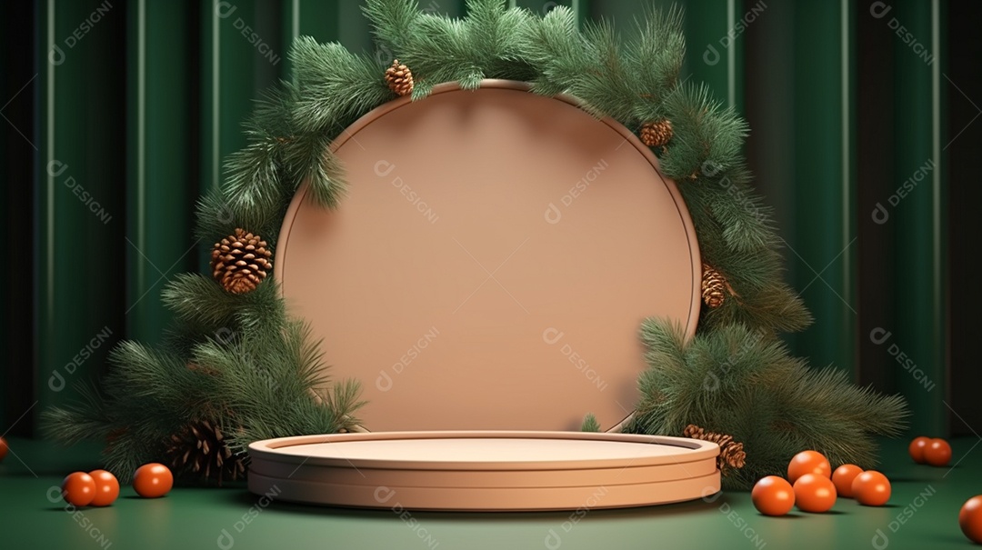 Exibição de pódio 3D