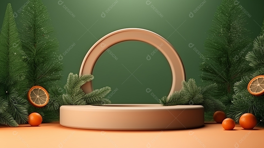 Exibição de pódio 3D