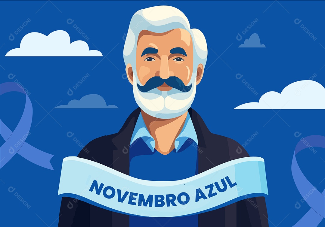 Novembro Azul Ilustração AI