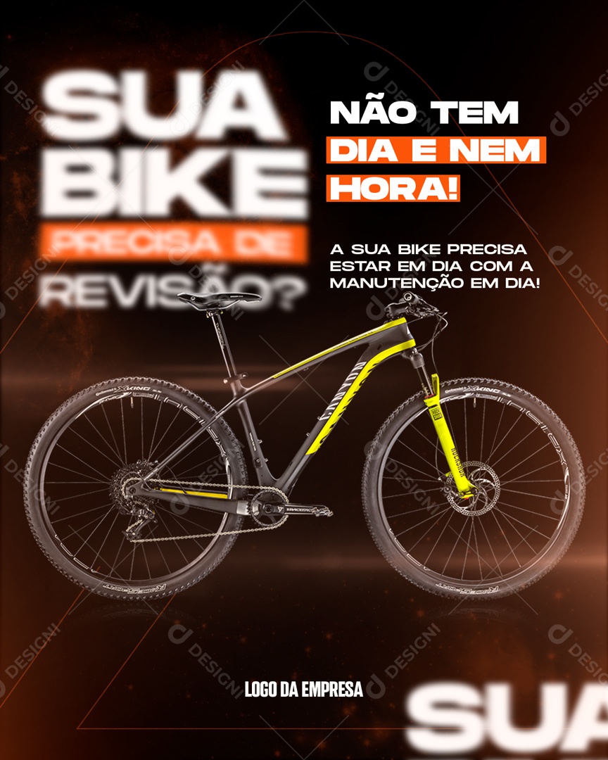Social Media Sua Bike Precisa De Revisão PSD Editável