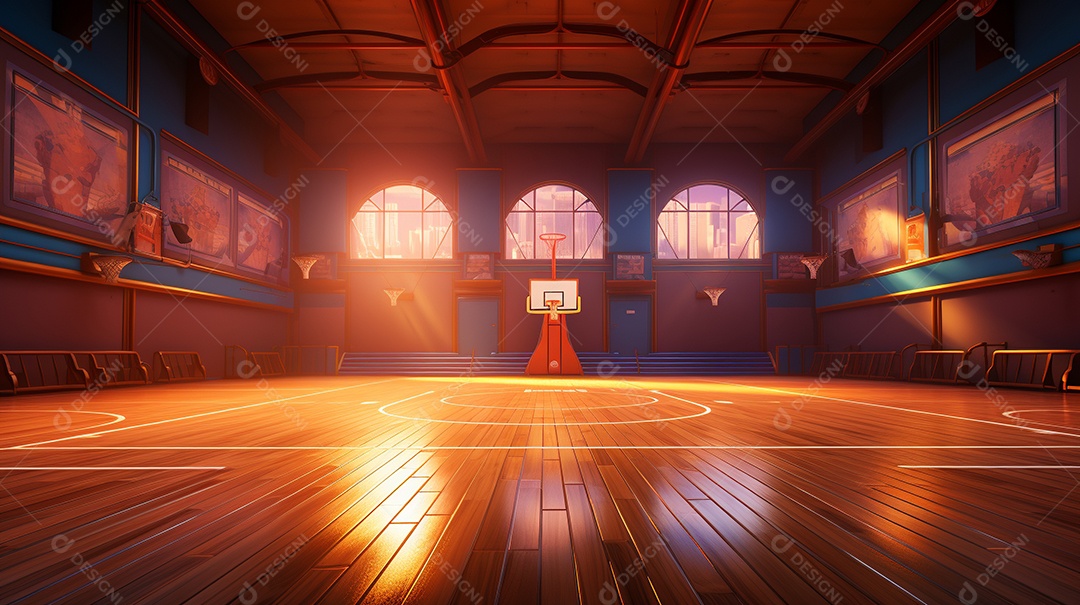 Plano de fundo, tema de basquete