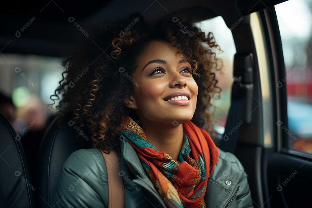 Senhora atraente retrato sorrindo dirigindo no carro imagem de mulheres jovens
