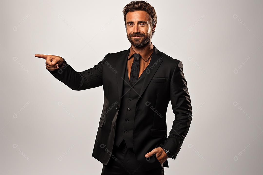 Um empresário de terno