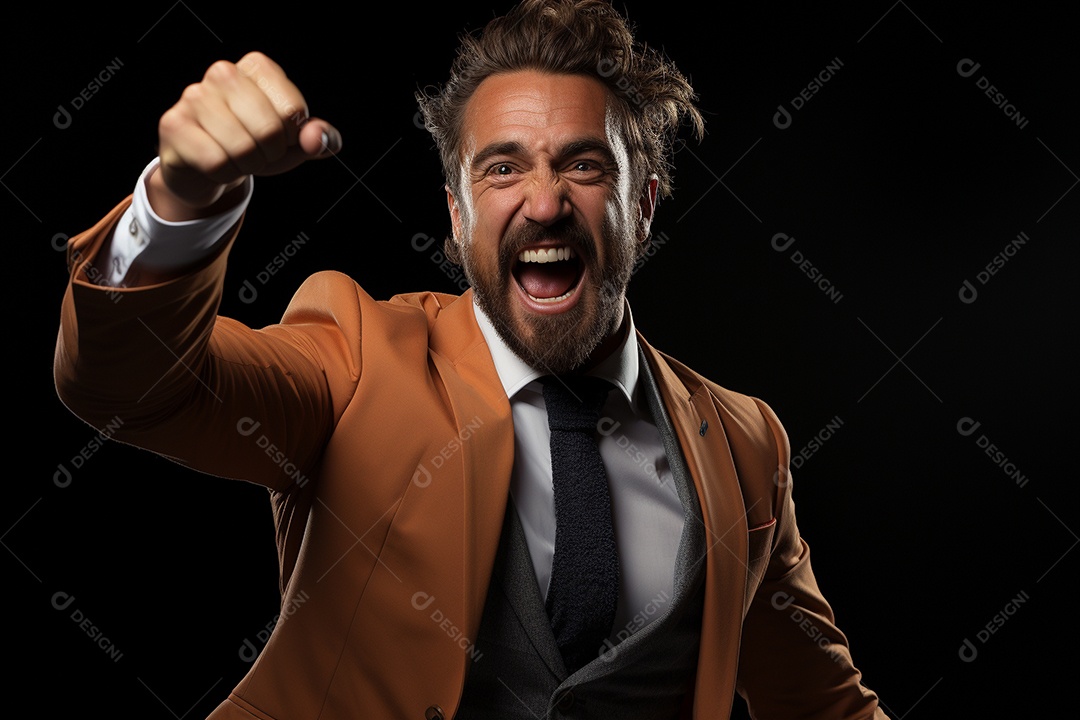 Um empresário de terno