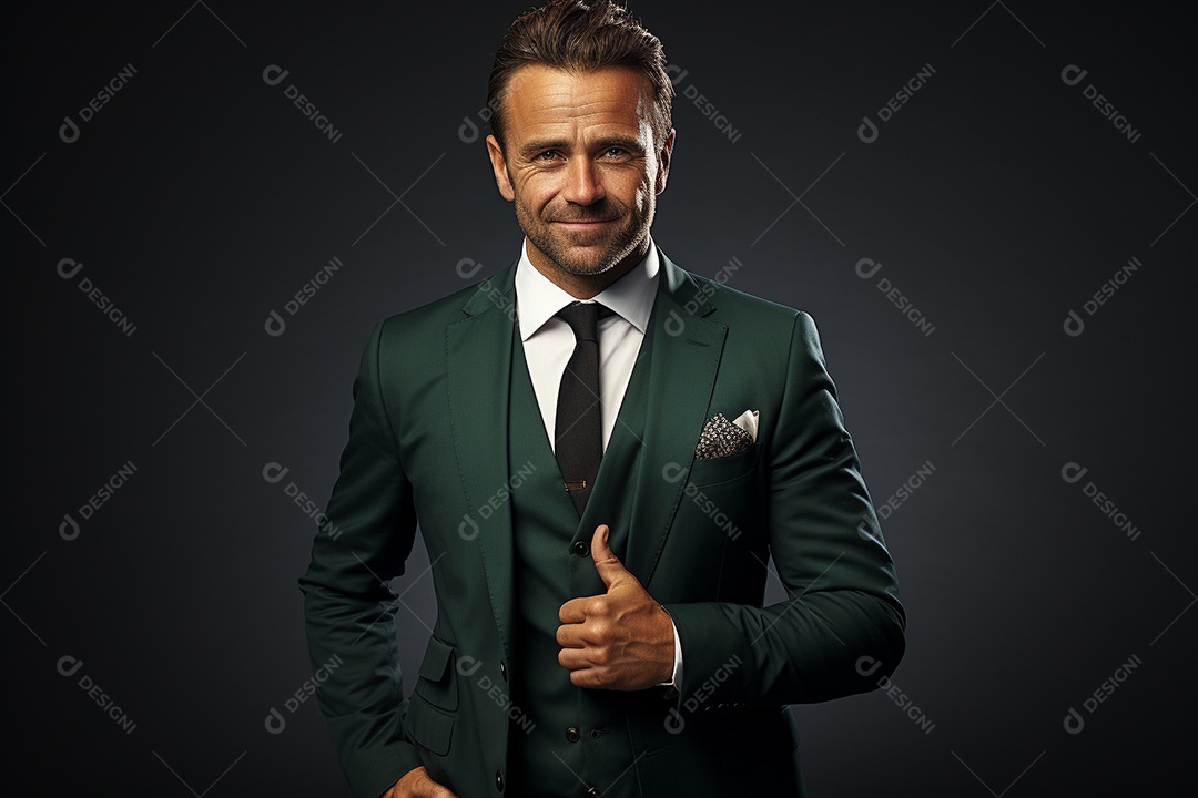 Um empresário de terno