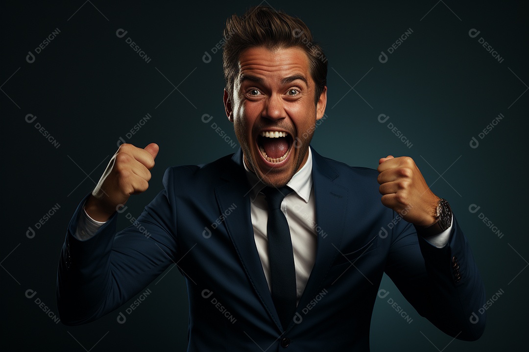 Um empresário de terno