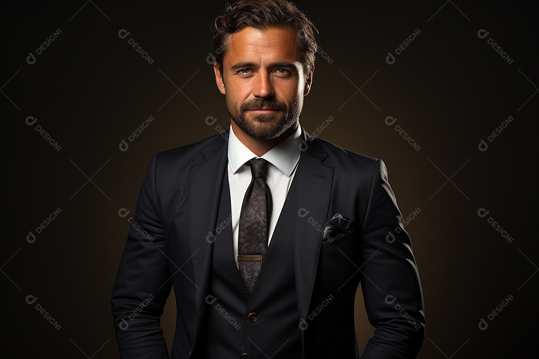 Um empresário de terno