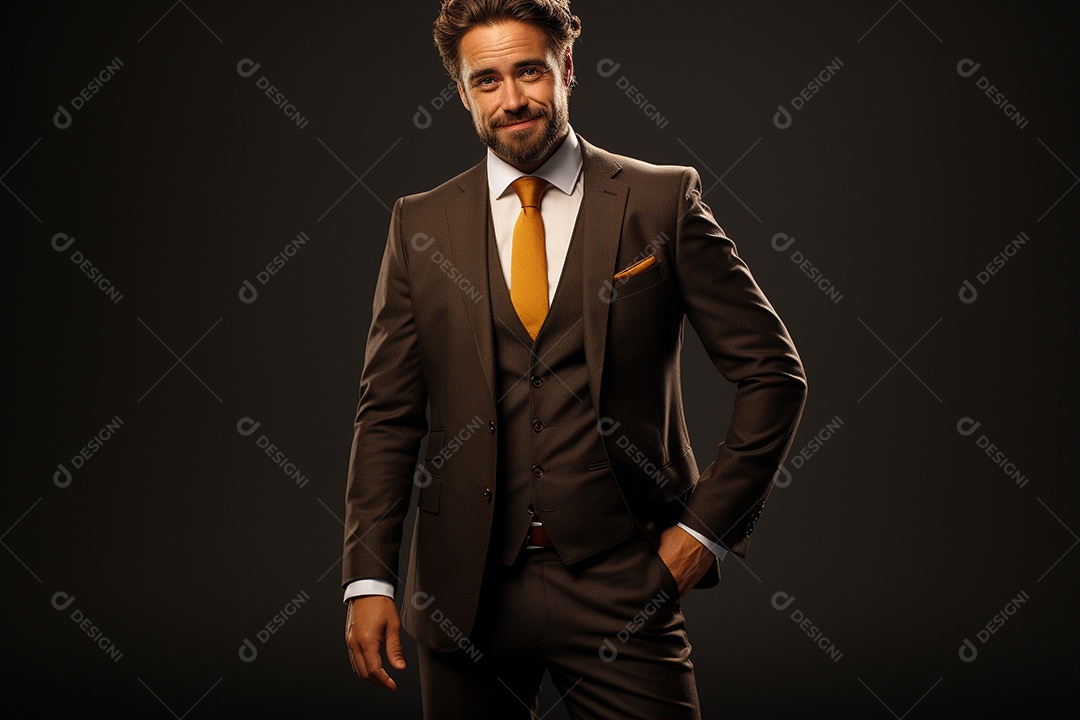 Um empresário de terno