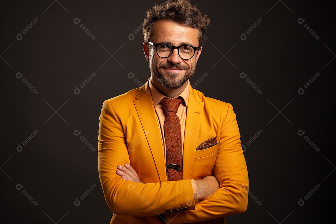 Um empresário de terno