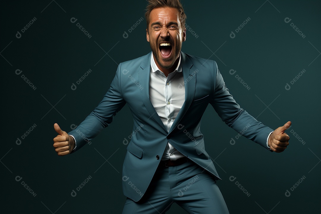 Um empresário de terno