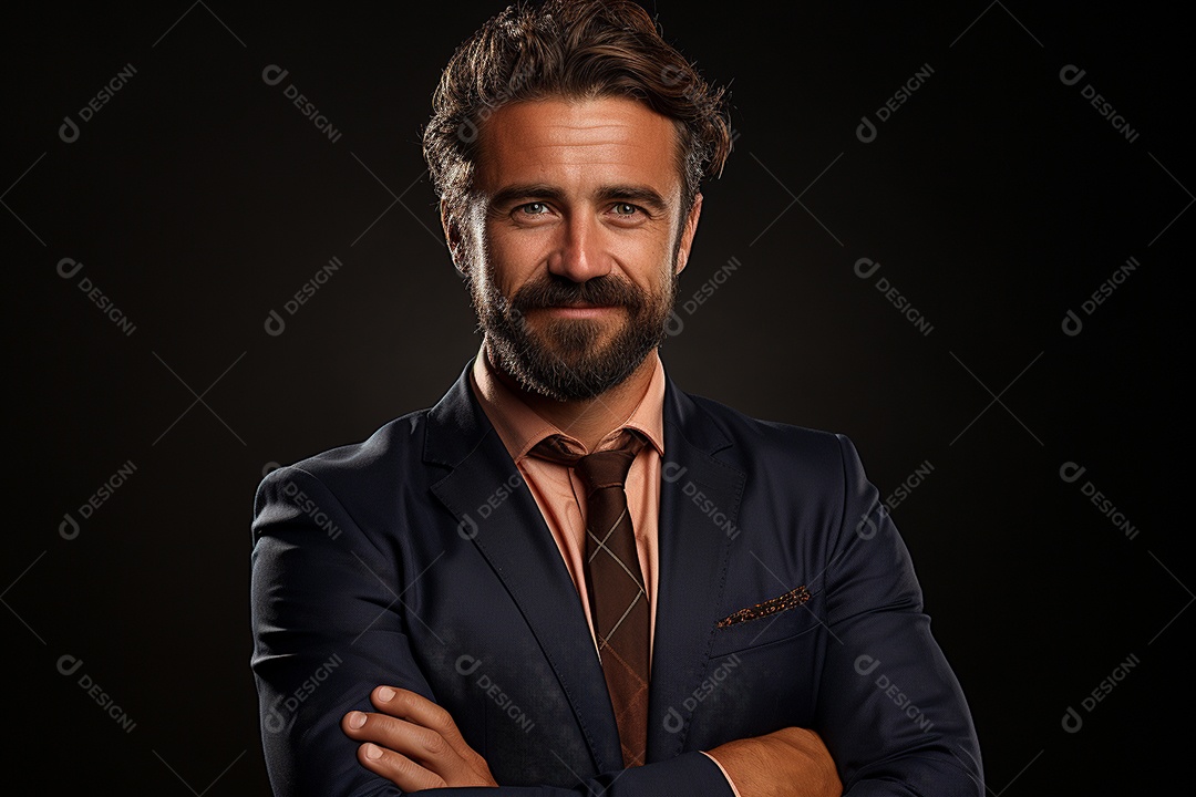 Um empresário de terno