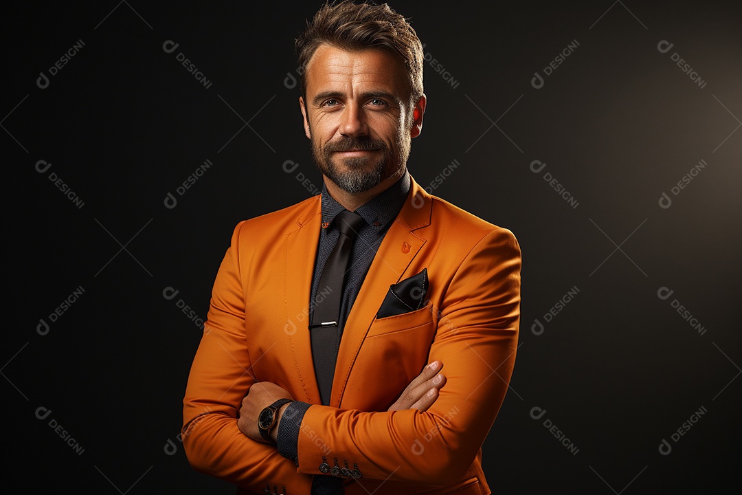 Um empresário de terno