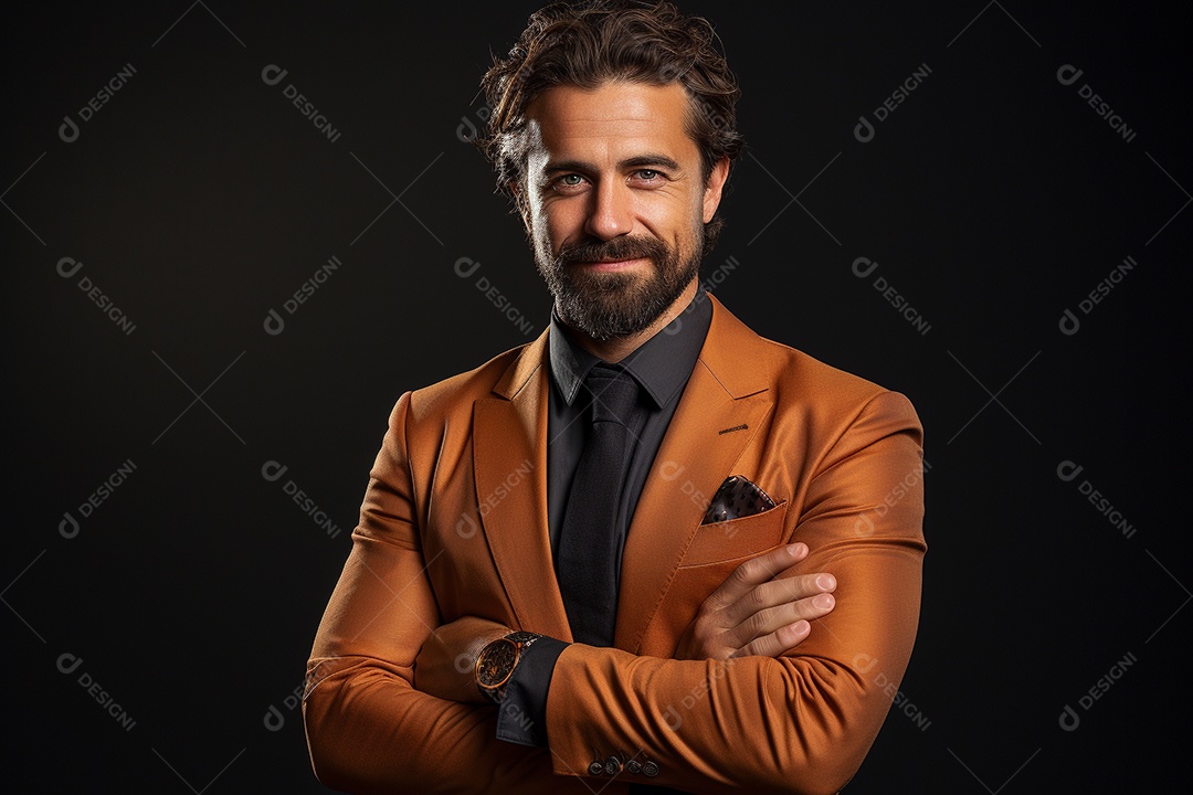 Um empresário de terno