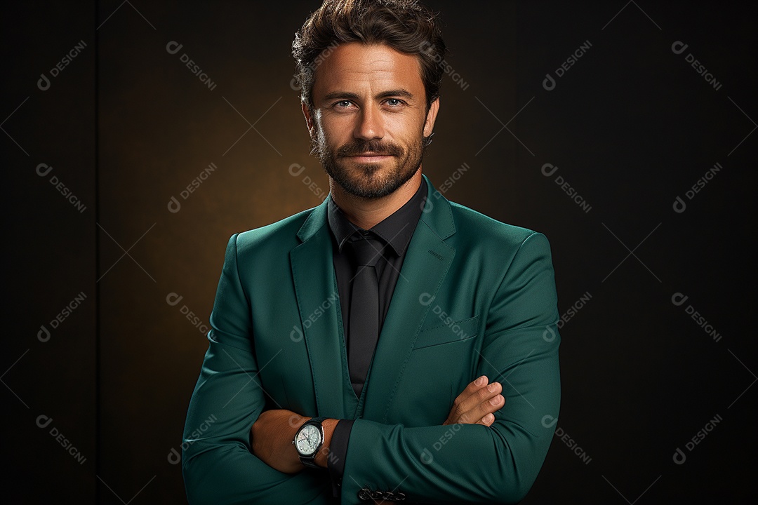 Um empresário de terno