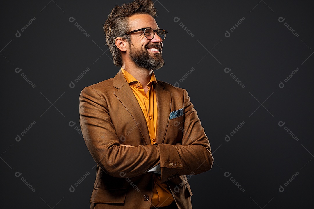 Um empresário de terno