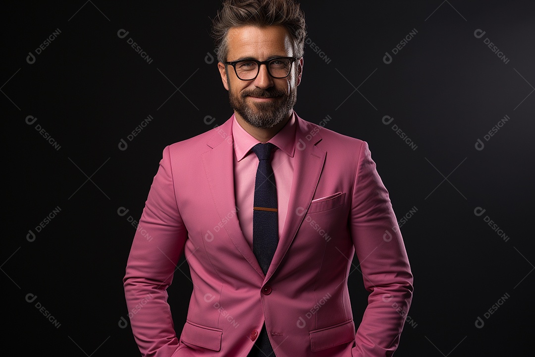 Um empresário de terno