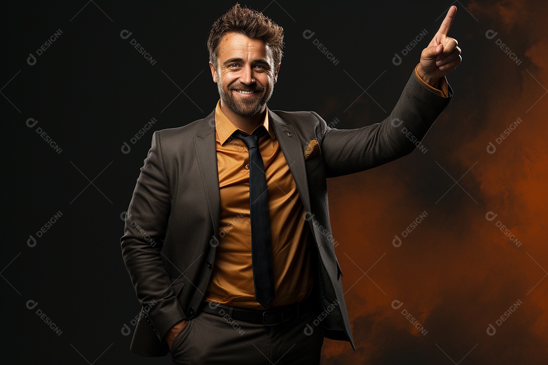 Um empresário de terno