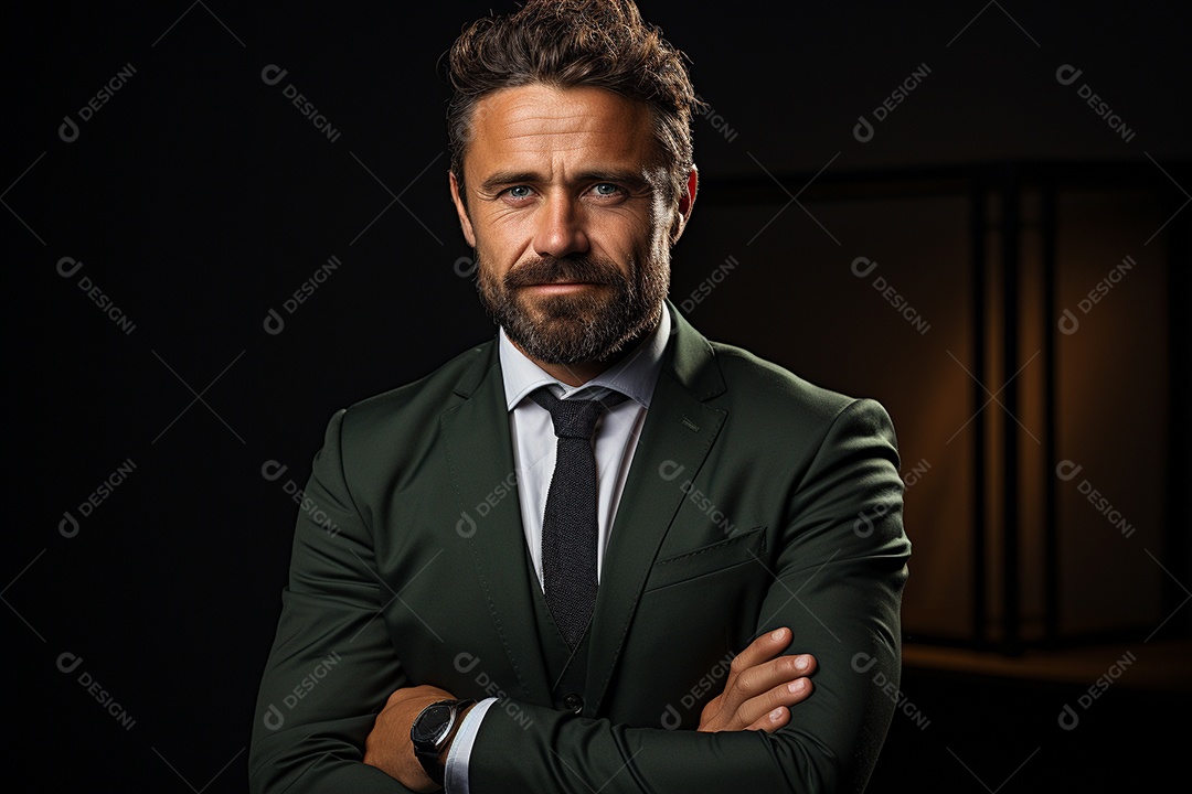 Um empresário de terno