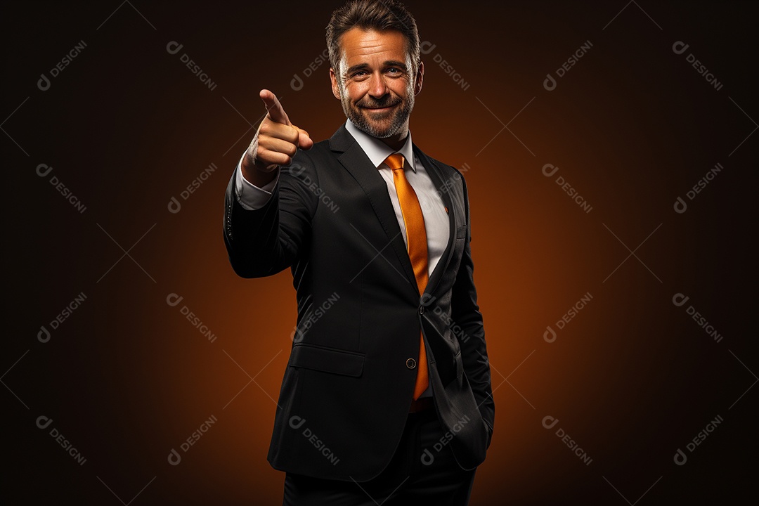 Um empresário de terno