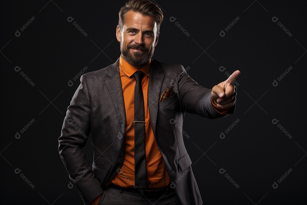 Um empresário de terno