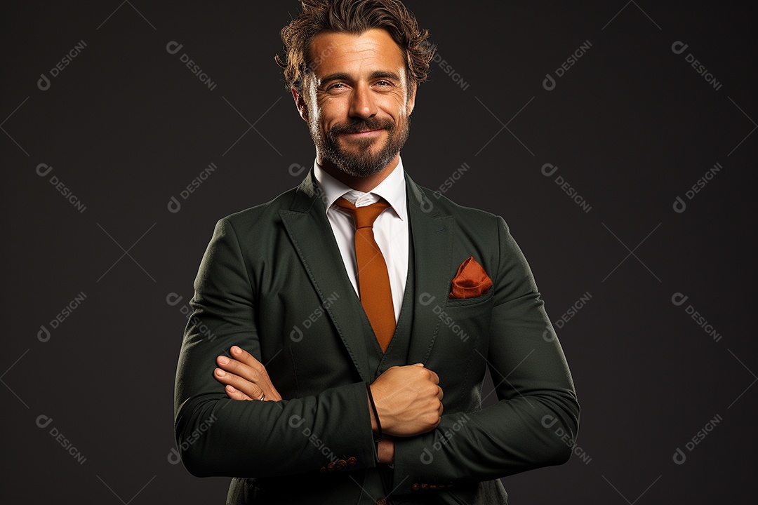 Um empresário de terno