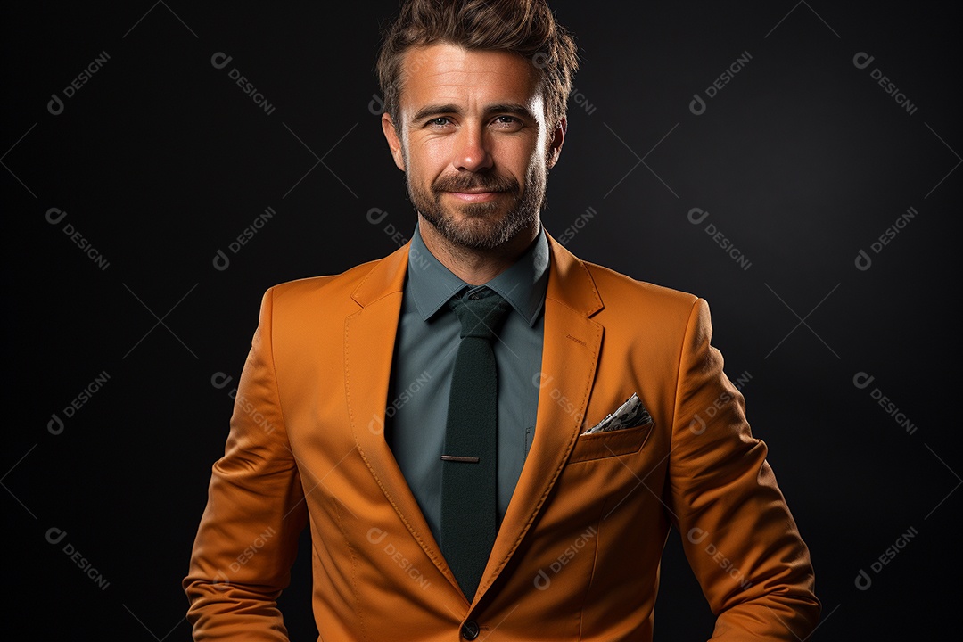 Um empresário de terno