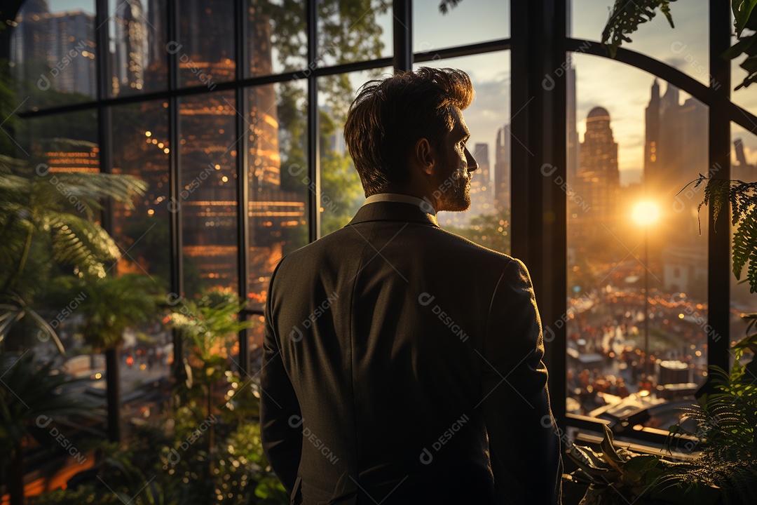 Um empresário de terno