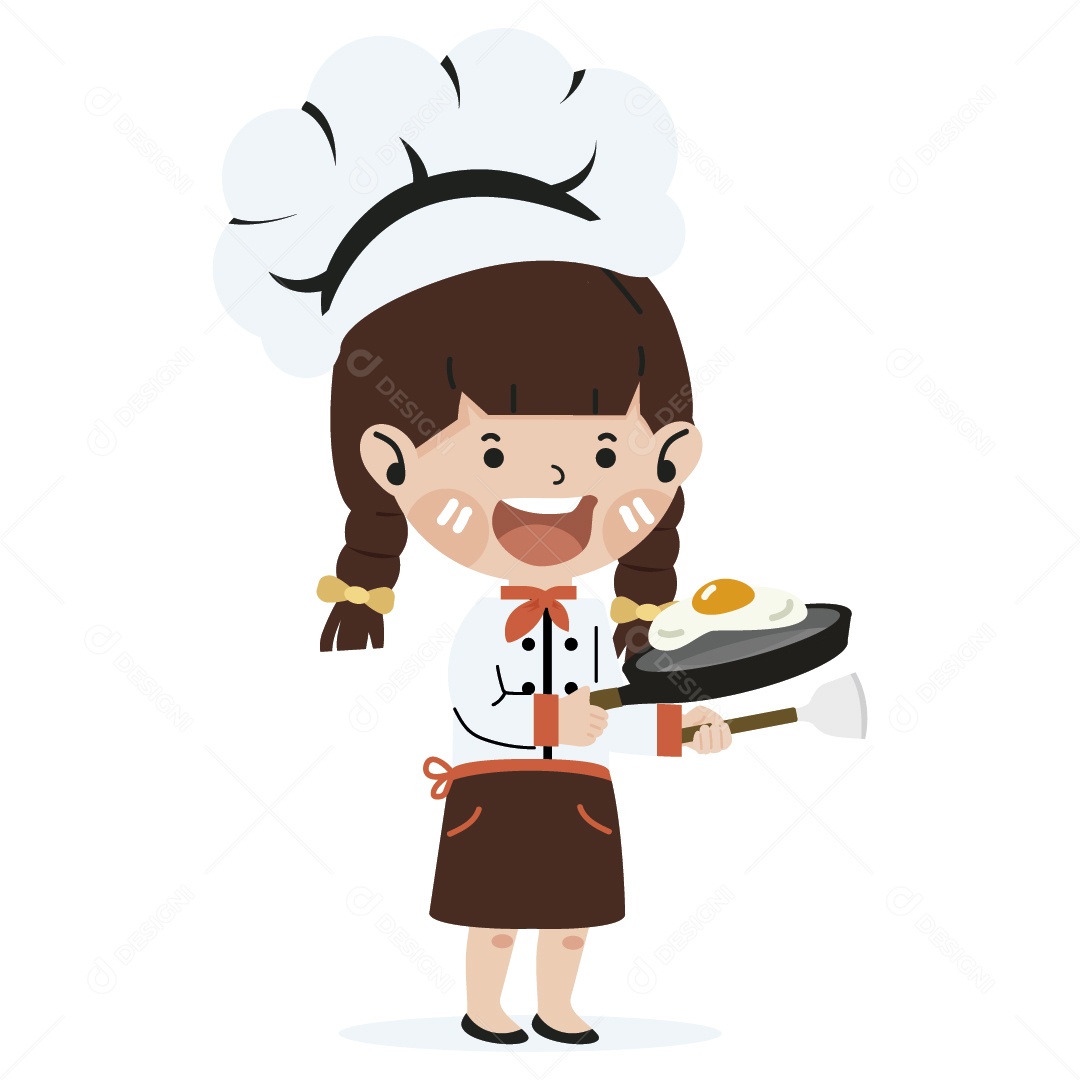 Cozinheira Ilustrações Vetor EPS