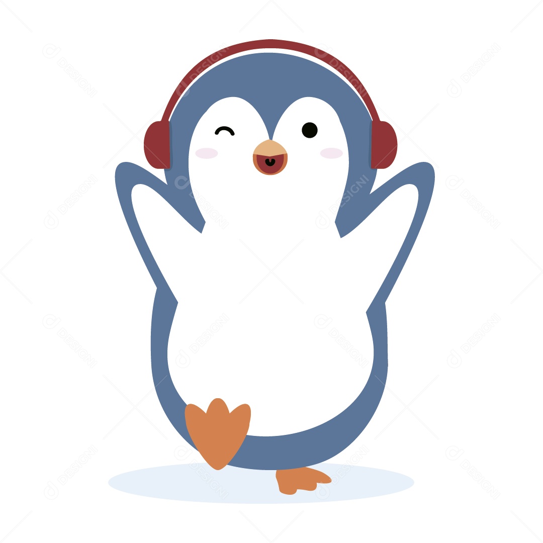 Pinguim Ilustração Vetor EPS