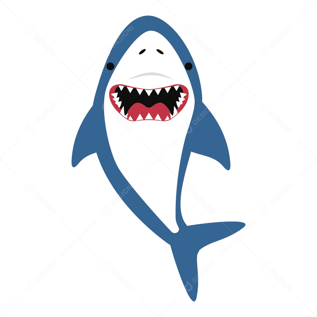 Tubarão Ilustração Vetor EPS