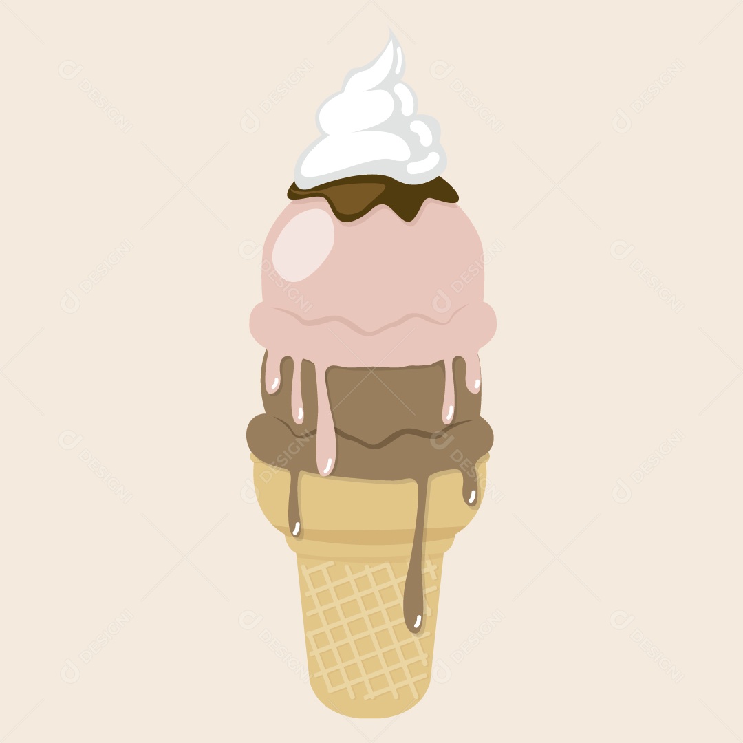Sorvete Ilustração Vetor EPS