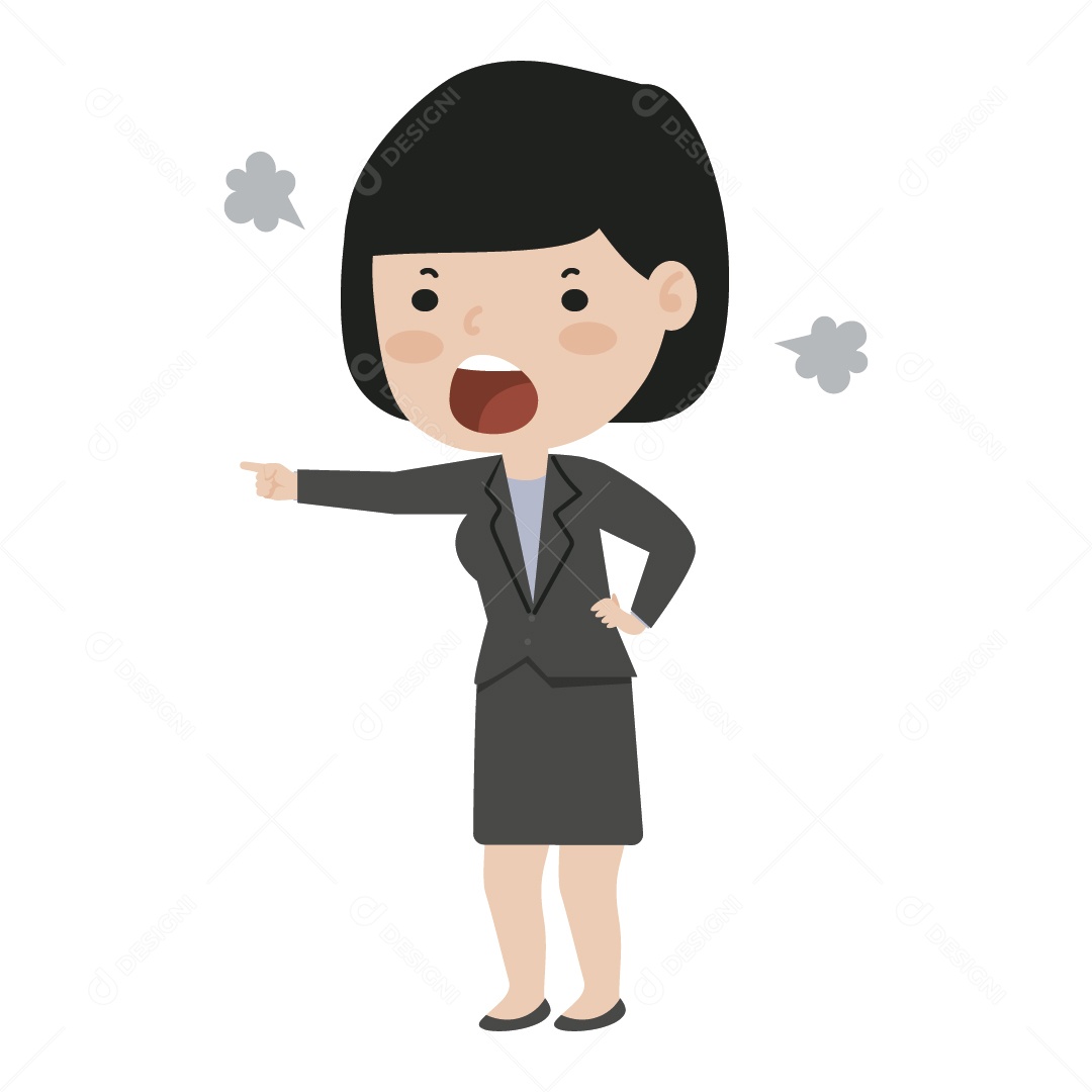 Chefe Brigando Ilustração Vetor EPS