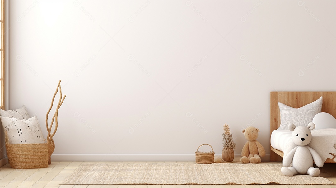 Design de interiores de bebê azul