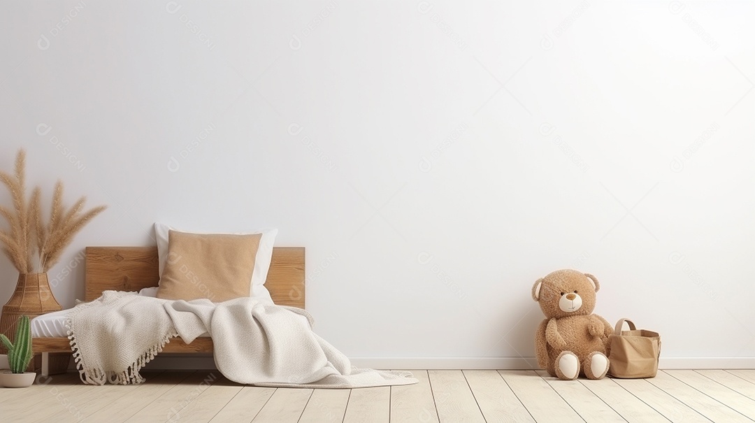 Design de interiores de bebê azul