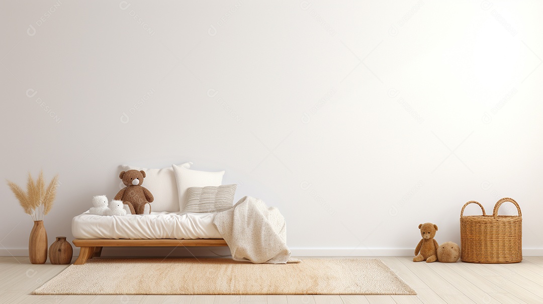 Design de interiores de bebê azul