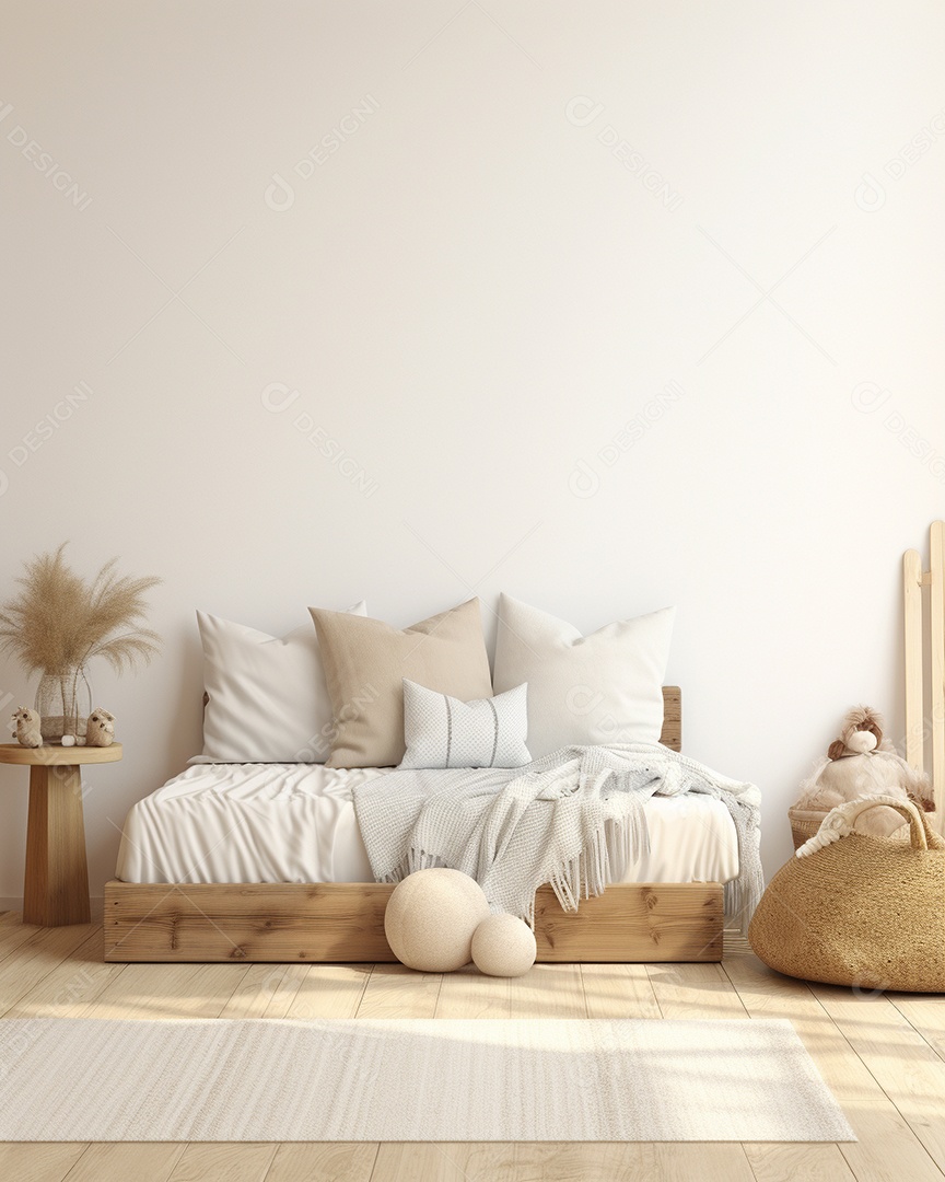 Design de interiores de bebê azul