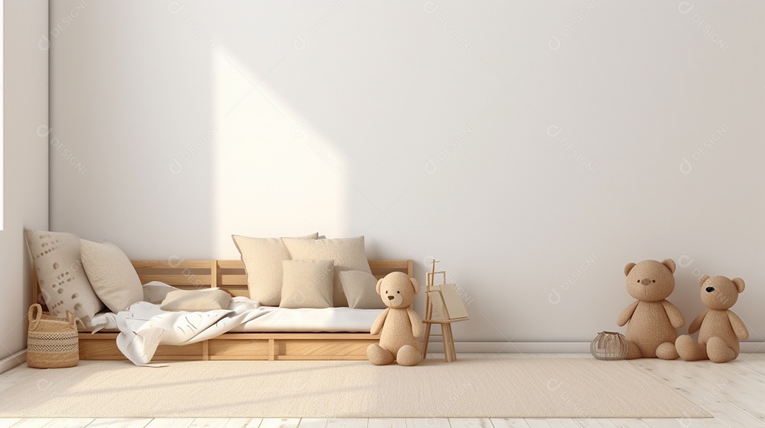 Design de interiores de bebê azul