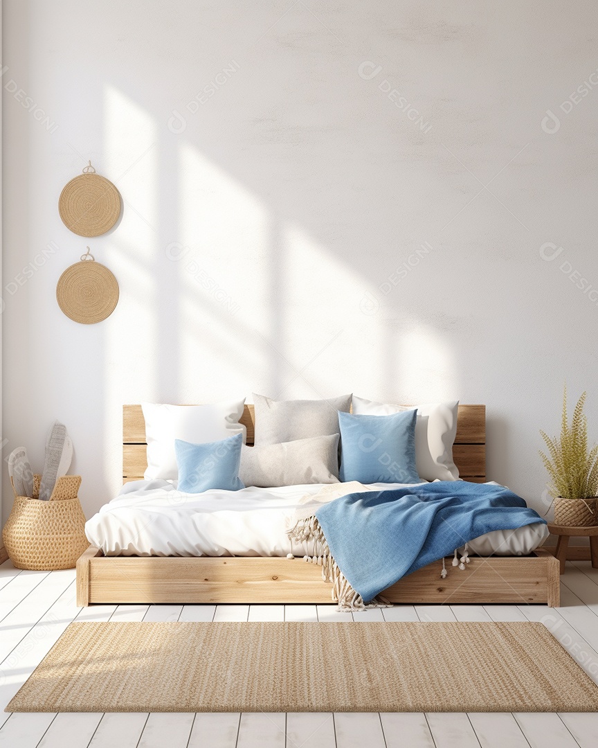 Design de interiores de bebê azul