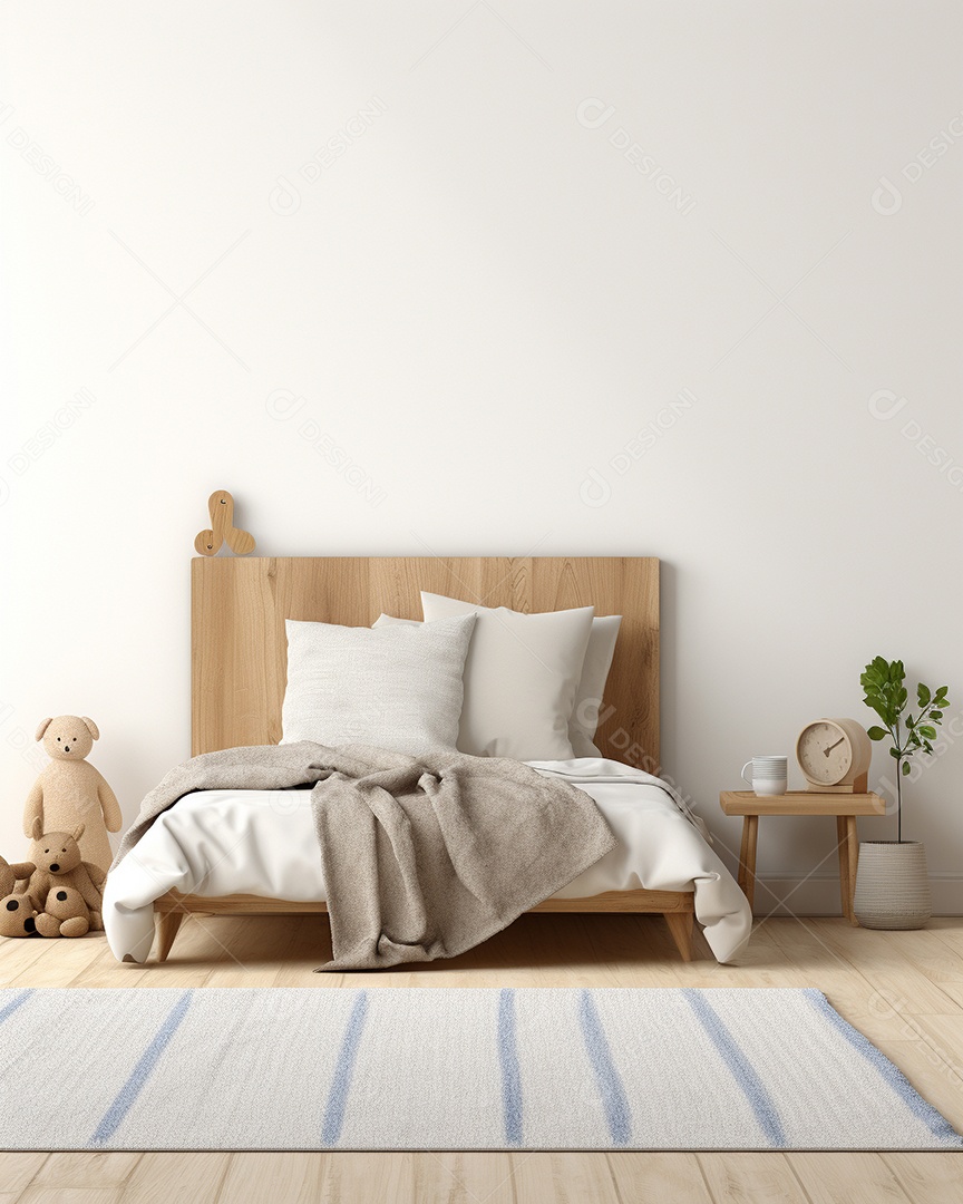 Design de interiores de bebê azul